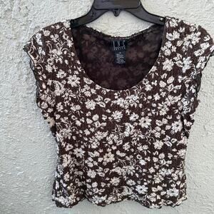 Brown y2k top